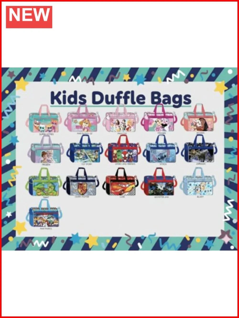 Marvel Spidey & Friends Kids Duffle Bag 16.5in Travel Sports Bag with Zipper